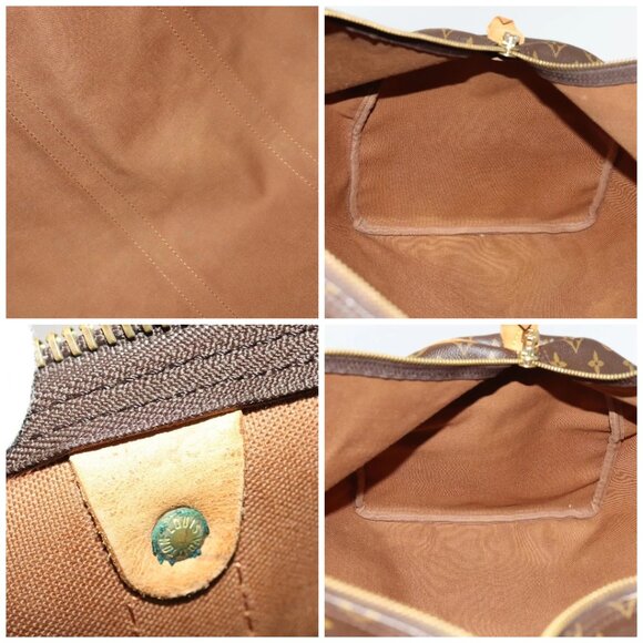 LOUIS VUITTON Monogram Keepall 55 Boston Bag M41424 LV Auth 139639 - Picture 15 of 16